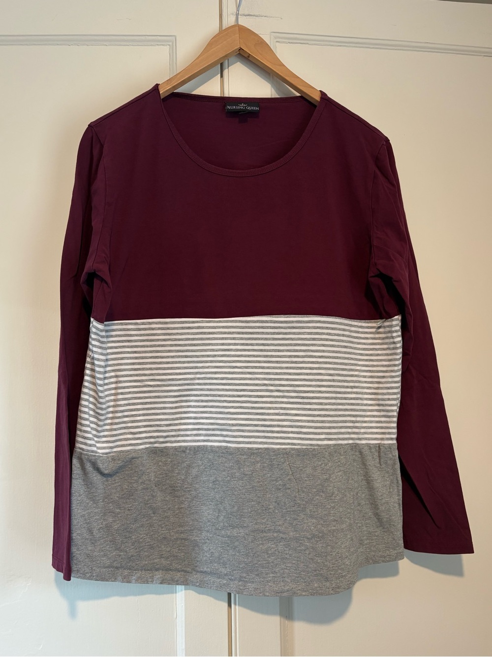 Nursing Queen Long Sleeve Tee with Zipper Access